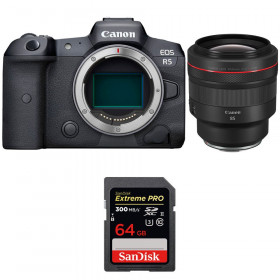 Canon EOS R5 + RF 85mm f/1.2L USM + SanDisk 64GB Extreme PRO UHS-II SDXC 300 MB/s - Cámara mirrorless-1
