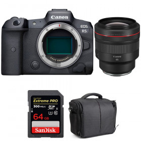 Canon R5 + RF 85mm F1.2L USM + SanDisk 64GB Extreme PRO UHS-II SDXC 300 MB/s + Sac - Appareil Photo Professionnel-1