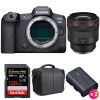 Canon R5 + RF 85mm F1.2L USM + SanDisk 128GB UHS-II SDXC 300 MB/s + 2 Canon LP-E6NH + Sac - Appareil Photo Professionnel-1