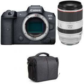 Canon EOS R5 + RF 70-200mm f/2.8L IS USM + Bolsa - Contenido de la caja