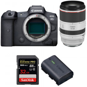 Canon EOS R5 + RF 70-200mm f/2.8L IS USM + SanDisk 32GB Extreme PRO UHS-II SDXC 300 MB/s + Canon LP-E6NH - Cámara mirrorless-1