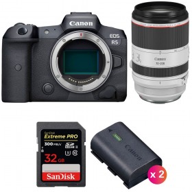 Canon R5 + RF 70-200mm F2.8L IS USM + SanDisk 32GB Extreme PRO UHS-II SDXC 300 MB/s + 2 Canon LP-E6NH-1