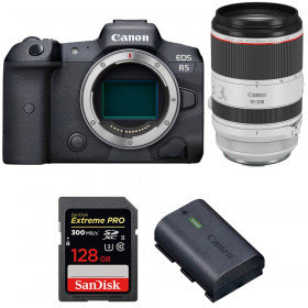 Canon EOS R5 + RF 70-200mm f/2.8L IS USM + SanDisk 128GB Extreme PRO UHS-II SDXC 300 MB/s + Canon LP-E6NH - Cámara mirrorless-1