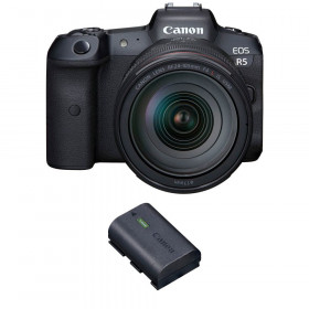 Appareil photo hybride Canon R5 + RF 24-105mm F4L IS USM + 1 Canon LP-E6NH-1