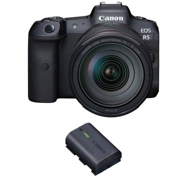 Canon R5 + RF 24-105mm F4L IS USM + 1 Canon LP-E6NH - Appareil Photo Professionnel|MCZ DIRECT