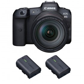 Canon EOS R5 + RF 24-105mm f/4L IS USM + 2 Canon LP-E6NH - Vista principal
