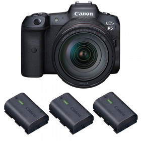 Canon EOS R5 + RF 24-105mm f/4L IS USM + 3 Canon LP-E6NH-1