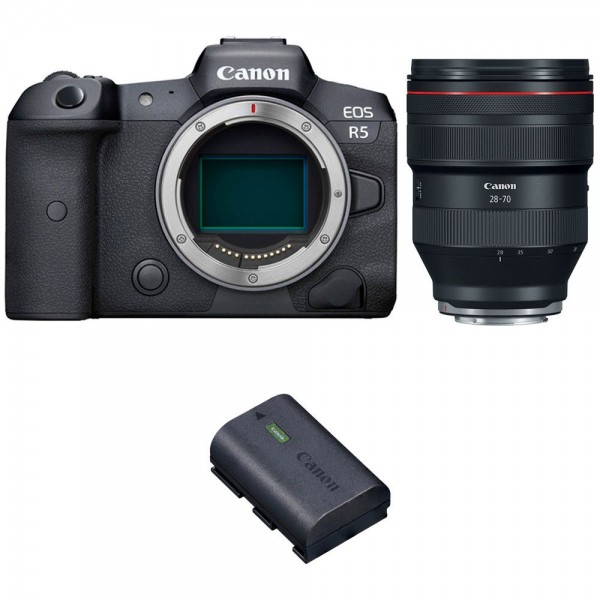 Canon EOS R5 + RF 28-70mm f/2L USM + 1 Canon LP-E6NH Canon Canon EOS R5 €4,806.00 MCZ DIRECT