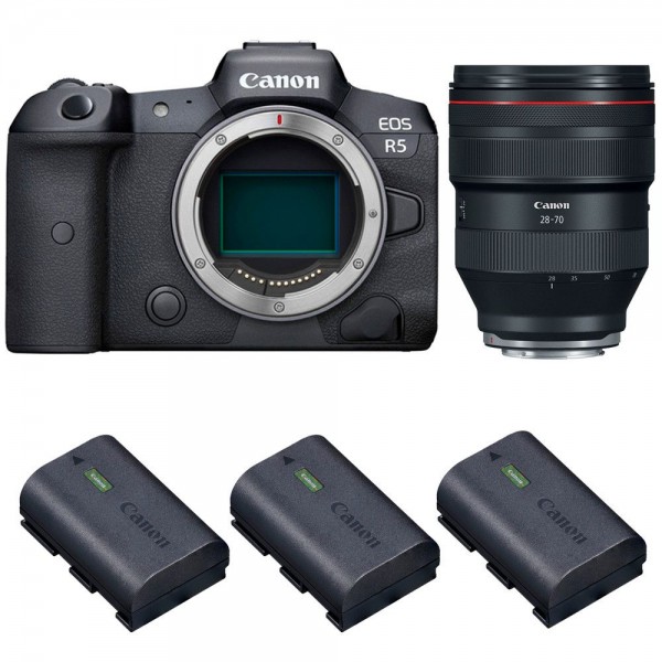 Canon EOS R5 + RF 28-70mm f/2L USM + 3 Canon LP-E6NH - Camara mirrorless Canon Canon EOS R5 4.989,00 € MCZ DIRECT