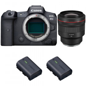 Canon EOS R5 + RF 85mm f/1.2L USM + 2 Canon LP-E6NH - Cámara mirrorless-1