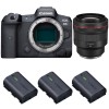 Canon EOS R5 + RF 85mm f/1.2L USM + 3 Canon LP-E6NH|MCZ DIRECT