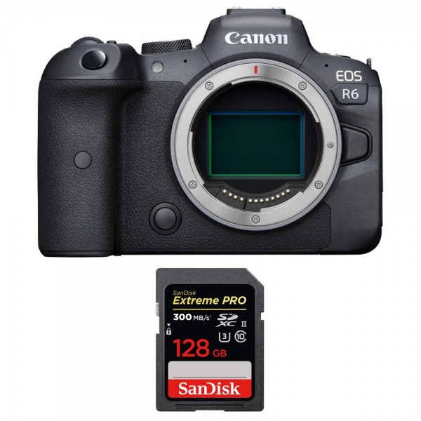 Canon EOS R6 Body + SanDisk 128GB Extreme PRO UHS-II SDXC 300 MB/s-1