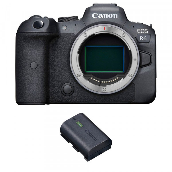 Appareil photo hybride Canon R6 Nu + 1 Canon LP-E6NH-1
