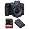 Canon R6 + RF 24-105mm F4L IS USM + SanDisk 128GB Extreme PRO UHS-II SDXC 300 MB/s + Canon LP-E6NH - Appareil Photo Hybride|MCZ DIRECT