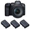 Canon R6 + RF 24-105mm f/4L IS USM + 3 Canon LP-E6NH - Camara mirrorless|MCZ DIRECT Canon R6 + RF 24-105mm f/4L IS USM + 3 Canon LP-E6NH - Camara mirrorless|MCZ DIRECT