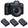 Canon R6 + RF 24-105mm f/4L IS USM + 3 Canon LP-E6NH - Cámara mirrorless|MCZ DIRECT