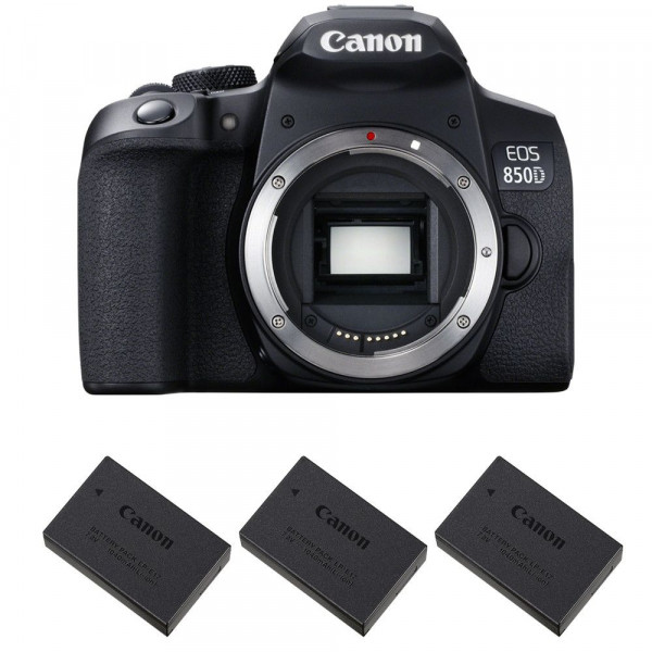 Canon EOS 850D Body + 3 Canon LP-E17-1