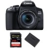 Canon 850D + EF-S 18-55mm f/4-5.6 IS STM + SanDisk 128GB Extreme UHS-I SDXC 170 MB/s + Canon LP-E17 - Cámara reflex|MCZ DIRECT