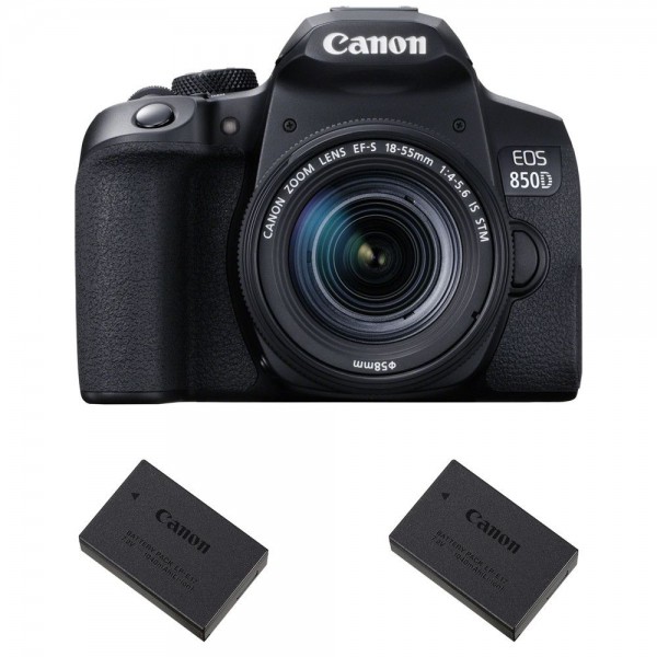 Canon EOS 850D + EF-S 18-55mm f/4-5.6 IS STM + 2 Canon LP-E17|MCZ DIRECT