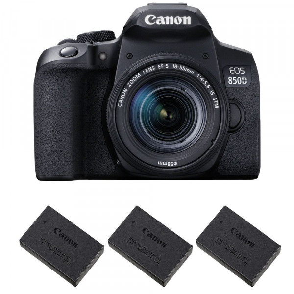 Canon 850D + EF-S 18-55mm F4-5.6 IS STM + 3 Canon LP-E17 - Appareil photo Reflex-1