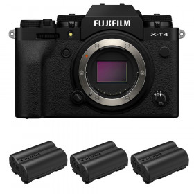 Fujifilm XT4 Nu Noir + 3 Fujifilm NP-W235 - Appareil Photo Hybride-1