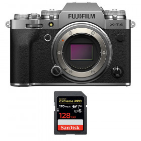 Fujifilm X-T4 Body Silver + SanDisk 128GB UHS-I SDXC 170 MB/s-1