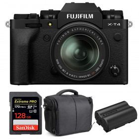 Fujifilm X-T4 Black + XF 18-55mm f/2.8-4 R LM OIS + SanDisk 128GB UHS-I SDXC 170 MB/s + NP-W235 + Bag-1