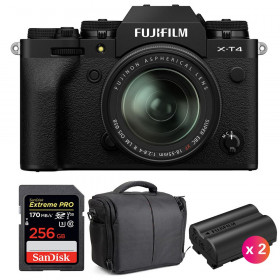 Fujifilm X-T4 Black + XF 18-55mm f/2.8-4 R LM OIS + SanDisk 256GB UHS-I SDXC 170 MB/s + 2 NP-W235 + Bag-1
