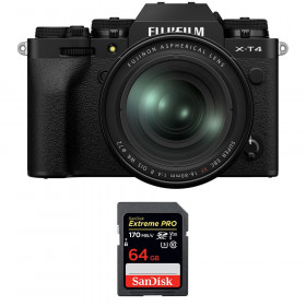 Fujifilm X-T4 Black + XF 16-80mm f/4 R OIS WR + SanDisk 64GB UHS-I SDXC 170 MB/s-1