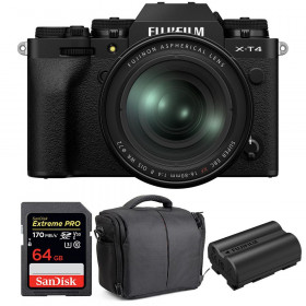 Fujifilm X-T4 Black + XF 16-80mm f/4 R OIS WR + SanDisk 64GB UHS-I SDXC 170 MB/s + NP-W235 + Bag-1