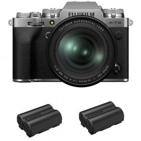 Fujifilm XT4 Silver + XF 16-80mm F4 R OIS WR + 2 Fujifilm NP-W235 - Appareil Photo Hybride-1