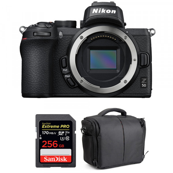 Nikon Z50 Body + SanDisk 256GB Extreme Pro UHS-I SDXC 170 MB/s + Bag-1