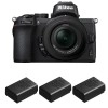 Nikon Z50 + 16-50mm f/3.5-6.3 VR + 3 Nikon EN-EL25 - Cámara mirrorless|MCZ DIRECT