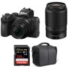 Nikon Z50 + 16-50mm + 50-250mm + SanDisk 128GB Extreme Pro UHS-I SDXC 170 MB/s + Sac - Appareil Photo Hybride|MCZ DIRECT