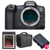 Canon EOS R5 Body + SanDisk 128GB Extreme PRO CFexpress Type B + 2 Canon LP-E6NH + Bag-1