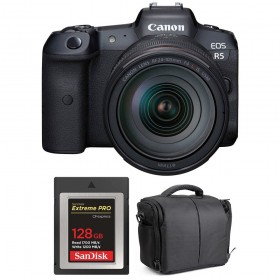 Canon EOS R5 + RF 24-105mm f/4L IS USM + SanDisk 128GB Extreme PRO CFexpress Type B + Bolsa - Vista principal