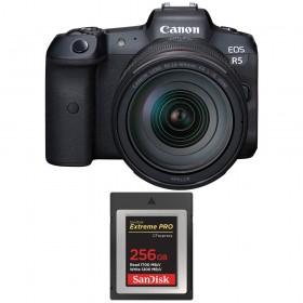 Canon EOS R5 + RF 24-105mm f/4L IS USM + SanDisk 256GB Extreme PRO CFexpress Type B - Vista principal