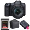 Canon EOS R5 + RF 24-105mm f/4L IS USM + SanDisk 512GB Extreme PRO CFexpress Type B + 2 LP-E6NH + Bag|MCZ DIRECT