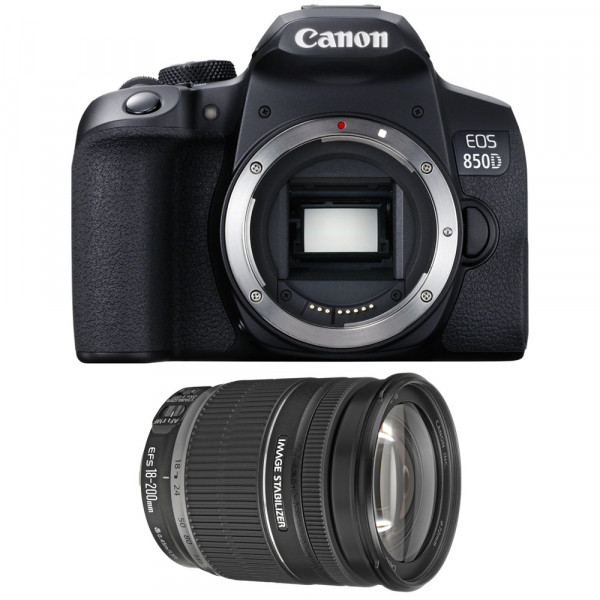 Cámara Canon 850D + EF-S 18-200mm f/3.5-5.6 IS-1
