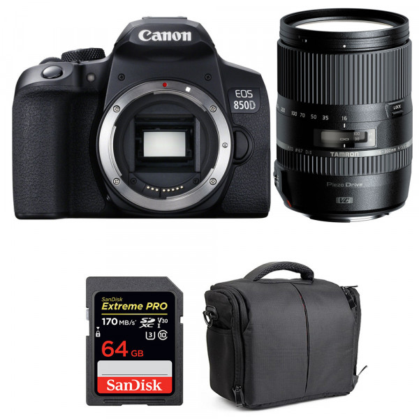 Canon EOS 850D + Tamron 16-300mm f/3.5-6.3 Di II VC PZD MACRO + SanDisk 64GB UHS-I SDXC 170 MB/s + Bag-1