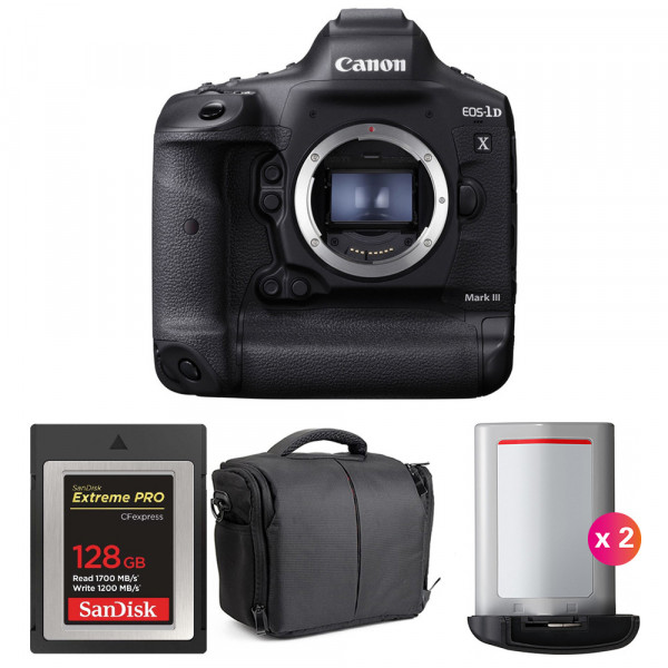 Canon EOS 1D X Mark III + SanDisk 128GB Extreme PRO CFexpress Type B + 2 Canon LP-E19 + Bag-1