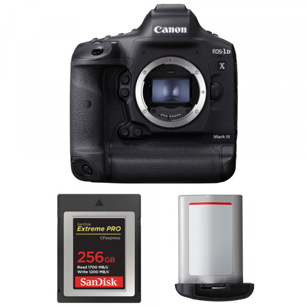 Canon 1DX Mark III + SanDisk 256GB Extreme PRO CFexpress Type B + Canon LP-E19 - Appareil photo Reflex Professionnel-1