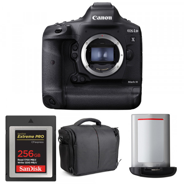 Canon 1DX Mark III + SanDisk 256GB Extreme PRO CFexpress Type B + Canon LP-E19 + Sac - Appareil photo Reflex Professionnel-1