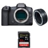 Canon EOS R5 + EF-EOS R + SanDisk 32GB Extreme PRO UHS-II SDXC 300 MB/s - Cámara mirrorless-1