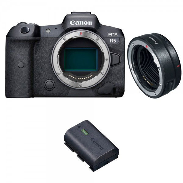 Canon EOS R5 + EF-EOS R + 1 Canon LP-E6NH|MCZ DIRECT
