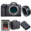 Canon EOS R5 + EF-EOS R + SanDisk 64GB Extreme PRO CFexpress Type B + Canon LP-E6NH + Bag|MCZ DIRECT