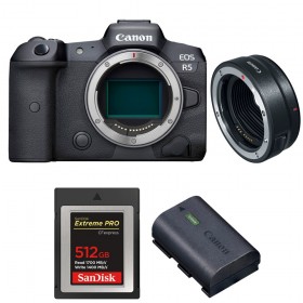 Canon EOS R5 + EF-EOS R + SanDisk 512GB Extreme PRO CFexpress Type B + Canon LP-E6NH-1