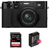 Fujifilm X100V Negro + SanDisk 64GB Extreme Pro UHS-I SDXC 170 MB/s + 2 Fujifilm NP-W126S|MCZ DIRECT