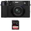 Fujifilm X100V Noir + SanDisk 128GB Extreme Pro UHS-I SDXC 170 MB/s - Appareil Compact Expert|MCZ DIRECT