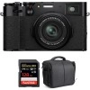Fujifilm X100V Negro + SanDisk 128GB Extreme Pro UHS-I SDXC 170 MB/s + 2 Fujifilm NP-W126S - Cámara compacta|MCZ DIRECT